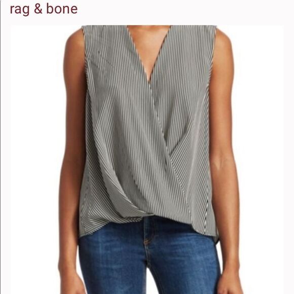 Rag&Bone Abstract zebra 100% silk blouse size S, NWT - Picture 11 of 11